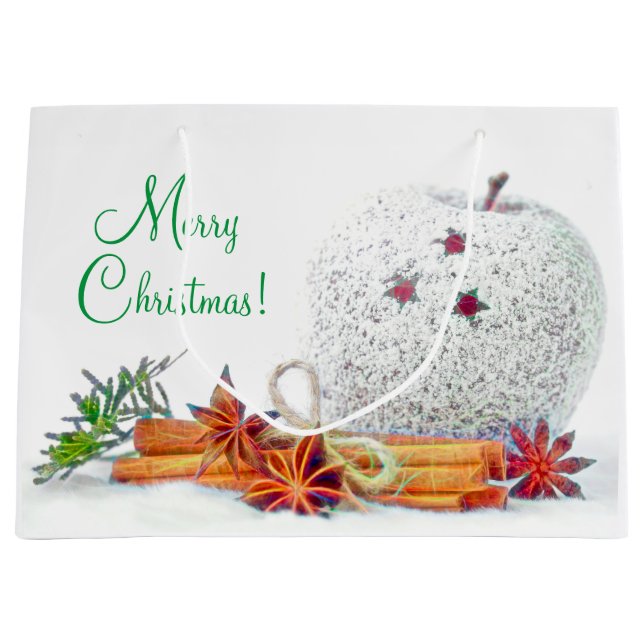 Weihnachtsstars Große Geschenktasche Geschenktüte (Vorderseite)