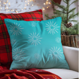 Weihnachtsstars Kissen, Aqua Kissen