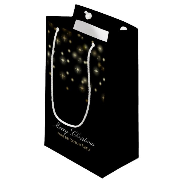 Weihnachtsstars Kleine Geschenktüte (Vorderseite Schrägansicht)