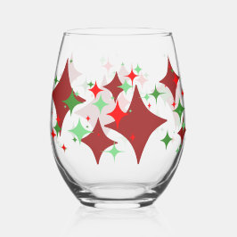 Weihnachtsstars Weinglas Ohne Stiel
