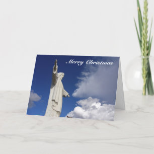 Weihnachtsstatue Feiertagskarte