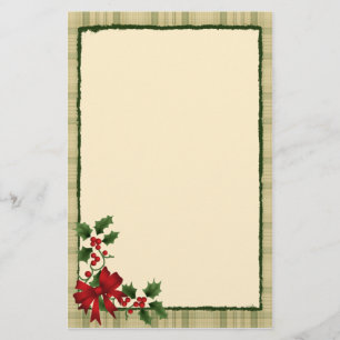 Weihnachtsstechpalmen-Briefpapier Briefpapier