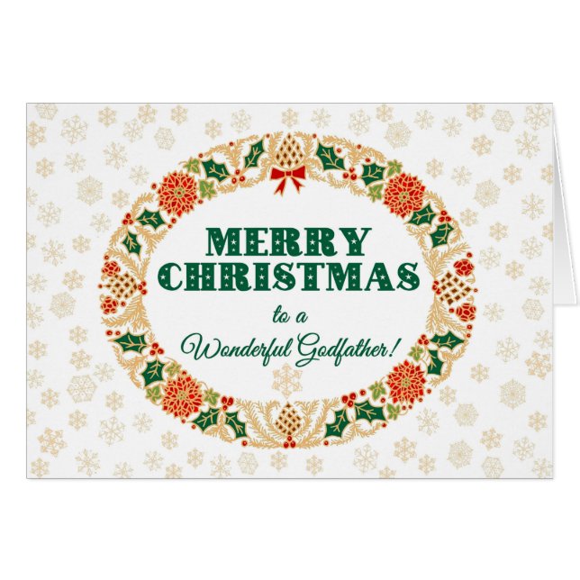 Weihnachtsstechpalmen-Kranz, für (Vorderseite (Horizontal))