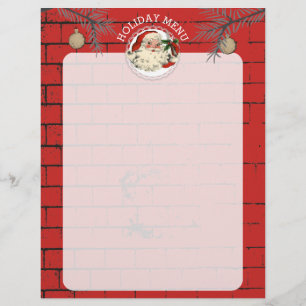 Weihnachtssteine Weihnachtsmenü mit Briefkopf