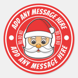 Weihnachtsstempelmarken Personalisiert Runder Aufkleber