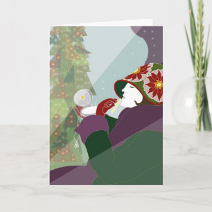 Weihnachtsstern 1927 feiertagskarte