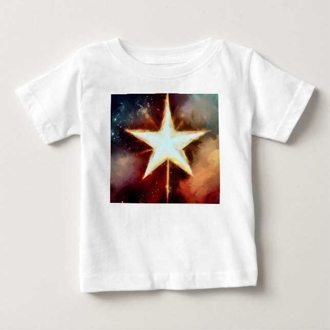 Weihnachtsstern 1 baby t-shirt (Vorderseite)