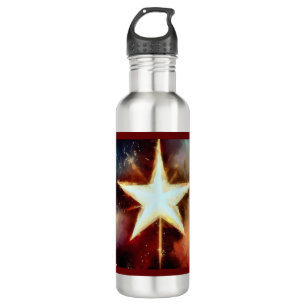 Weihnachtsstern 1 edelstahlflasche