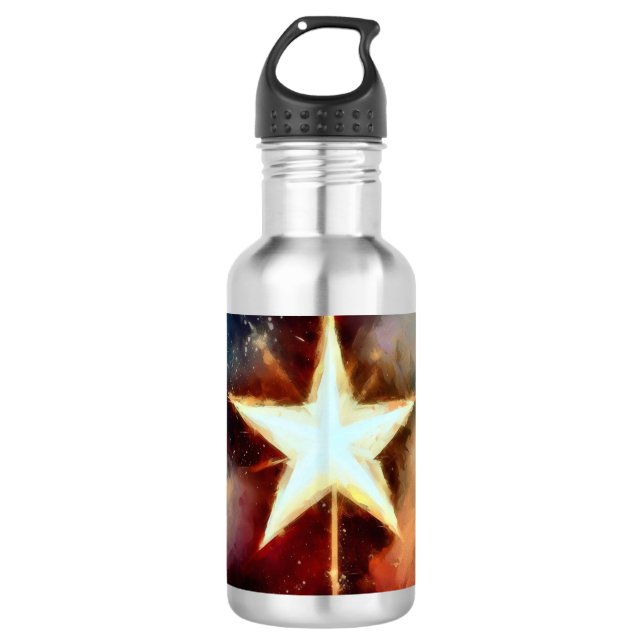 Weihnachtsstern 1 edelstahlflasche (Vorderseite)