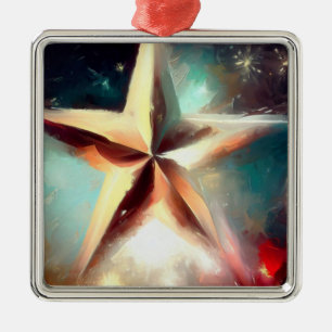 Weihnachtsstern 2 ornament aus metall