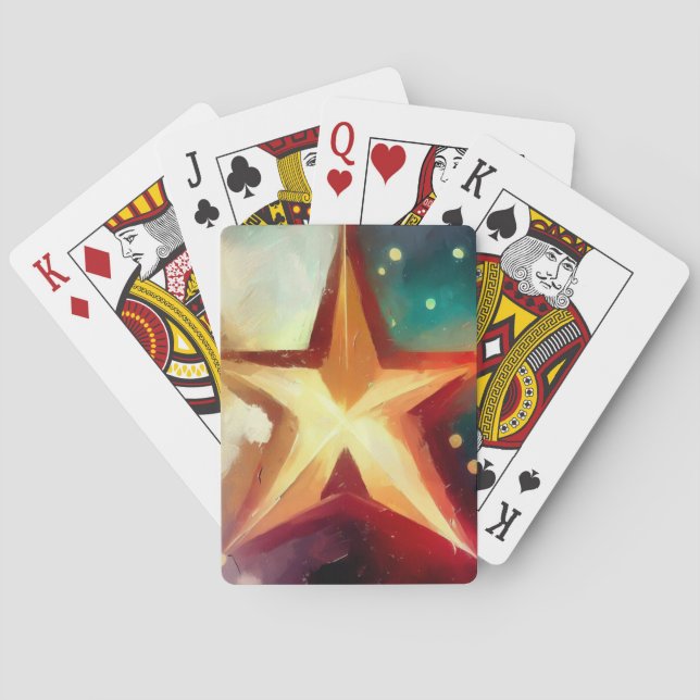 Weihnachtsstern (3) spielkarten (Rückseite)