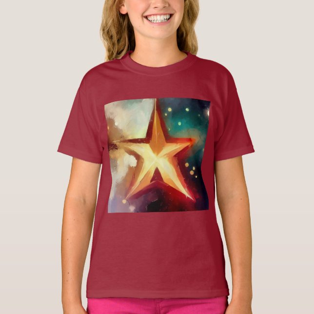 Weihnachtsstern 3 T-Shirt (Vorderseite)