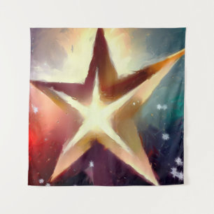 Weihnachtsstern 4 wandteppich