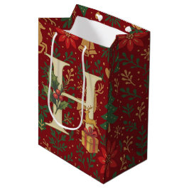 Weihnachtsstern, Anfangsbuchstabe H Buchstabe Weiß Mittlere Geschenktüte