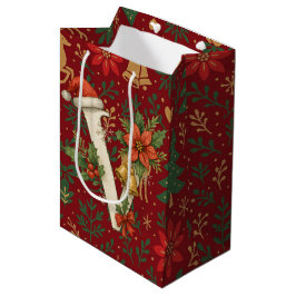 Weihnachtsstern, Anfangsbuchstabe V Buchstabe Rent Mittlere Geschenktüte