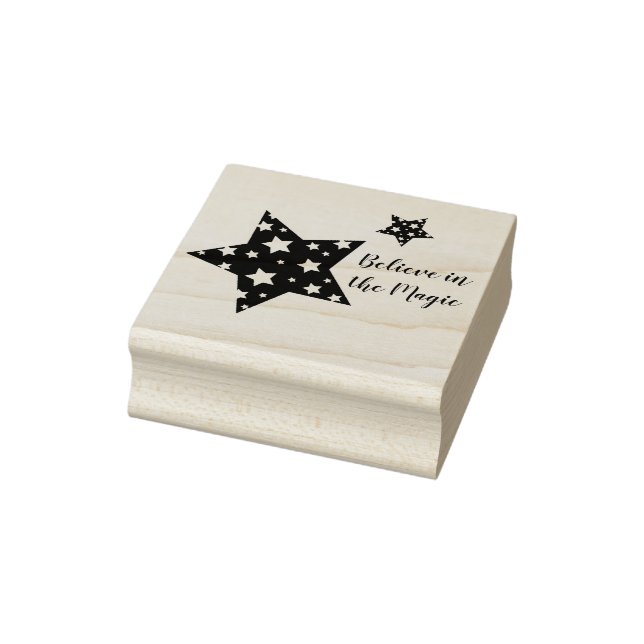 Weihnachtsstern-Briefmarke Gummistempel (Stempel)