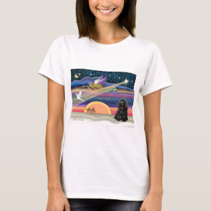 Weihnachtsstern - Cocker Spaniel (schwarz) T-Shirt