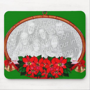 Weihnachtsstern-Fotorahmen-Mauspad Mousepad