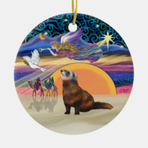 Weihnachtsstern - Frett 1 Keramikornament