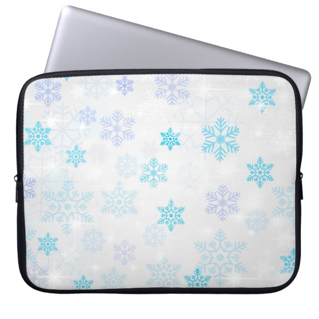 Weihnachtsstern-Hintergrund Laptopschutzhülle (Vorderseite)