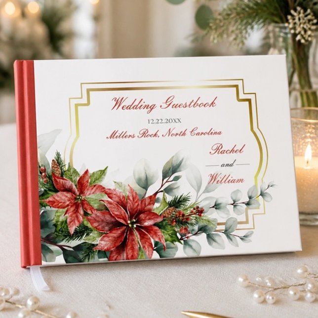 Weihnachtsstern-Hochzeitsgästebuch Gästebuch (Von Creator hochgeladen)