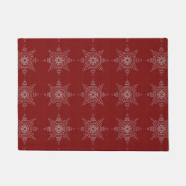 Weihnachtsstern-Kreuz-Stich-Muster-Fußmatte Fußmatte