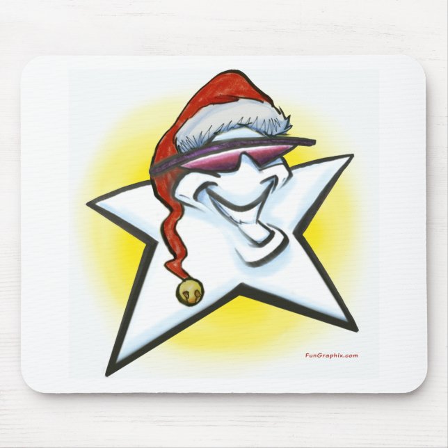 Weihnachtsstern Mousepad (Vorne)