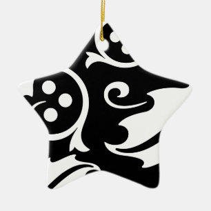 Weihnachtsstern-Ornament Keramik Ornament