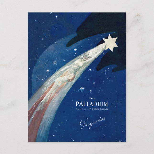 Weihnachtsstern-Postkarte Feiertagspostkarte (Vorderseite)