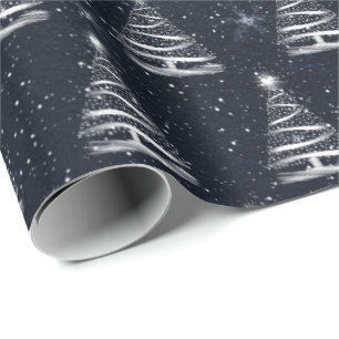 Weihnachtssternbaum Geschenkpapier