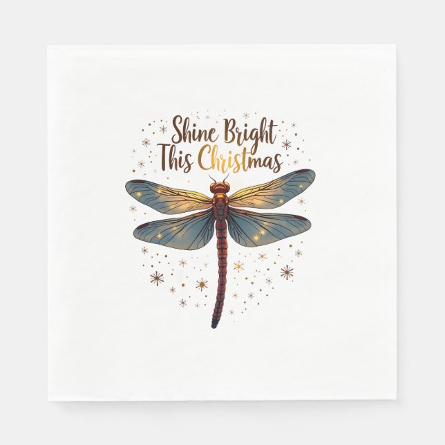 Weihnachtssterndragonfly Serviette (Vorderseite)