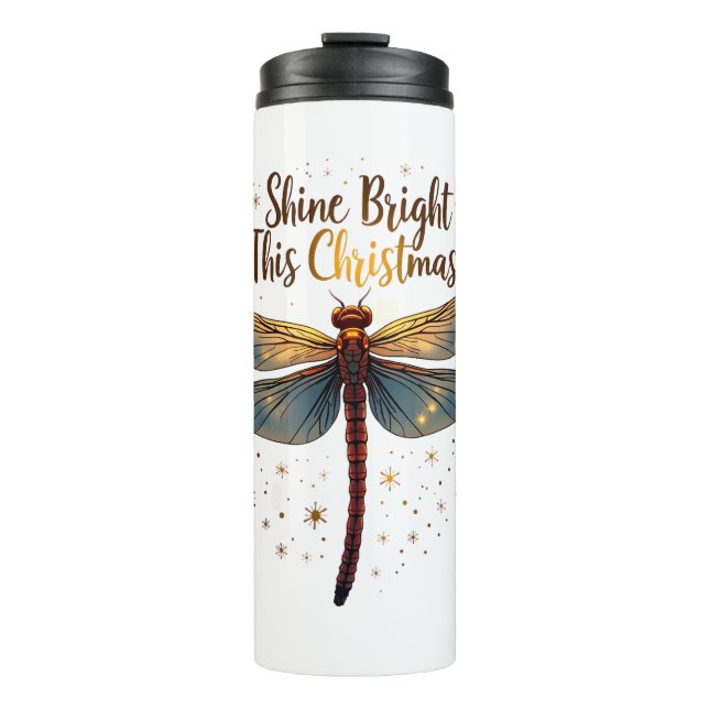 Weihnachtssterndragonfly Thermosbecher (Vorderseite)