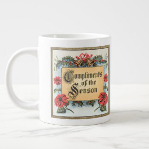 Weihnachtssterne im Vintage-Stil in einem verziert Jumbo-Tasse