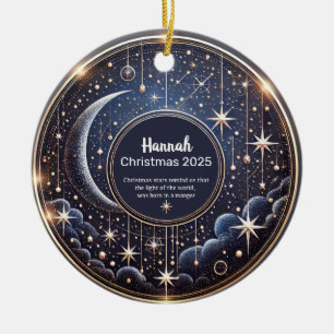 Weihnachtssterne personalisierter Weihnachtsschmuc Keramik Ornament