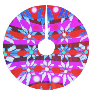 Weihnachtssterne Polyester Weihnachtsbaumdecke