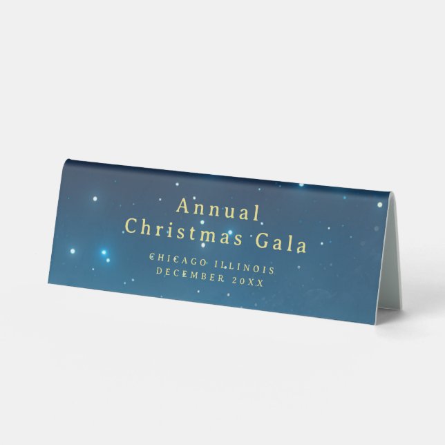 Weihnachtssterne Tafelzelt Zeichen Tischaufsteller (Vorderseite)