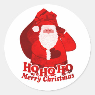Weihnachtssterner Grafikaufkleber Runder Aufkleber