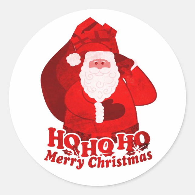 Weihnachtssterner Grafikaufkleber Runder Aufkleber (Vorderseite)