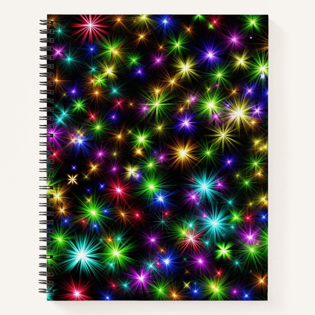 Weihnachtssternis in Multicolor - 57191 Notizbuch (Vorderseite)