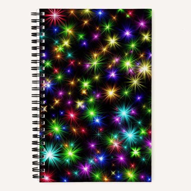 Weihnachtssternis in Multicolor - 57191 Notizbuch (Vorderseite)