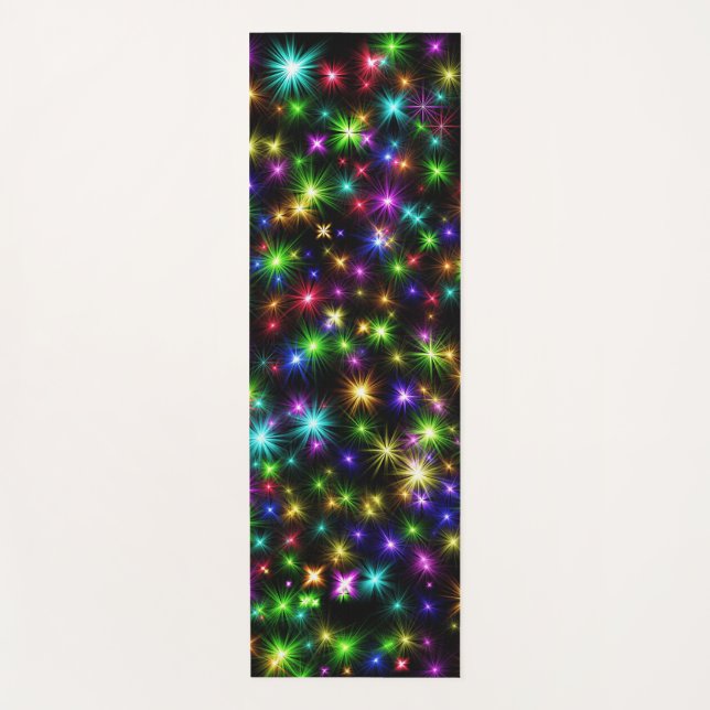 Weihnachtssternis in Multicolor - 57191 Yogamatte (Vorderseite)