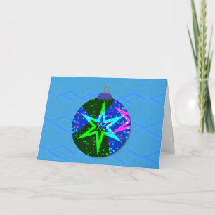 Weihnachtssternkarte für Abstrakte Ornamente Karte