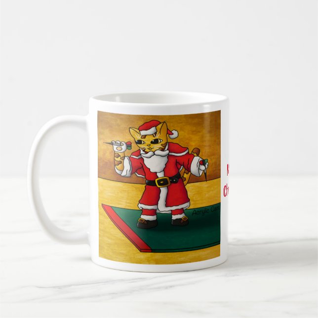 Weihnachtssternkatze Kaffeetasse (Links)
