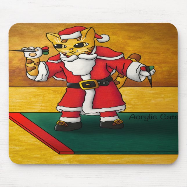 Weihnachtssternkatze Mousepad (Vorne)
