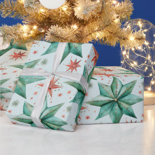 Weihnachtssternschmuck Moderne Weihnachten Geschenkpapier