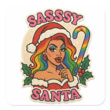 Weihnachtssticker – Drag Queen Holiday Pride