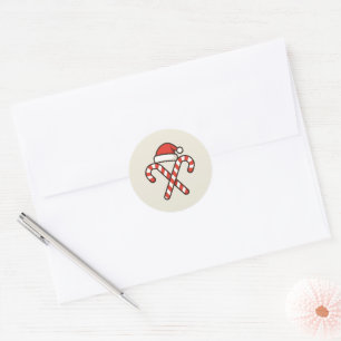 Weihnachtssticker Militär-Weihnachtsmann-Zuckerroh Runder Aufkleber
