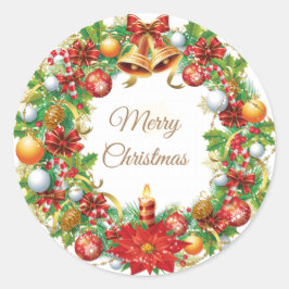Weihnachtssticker Runder Aufkleber
