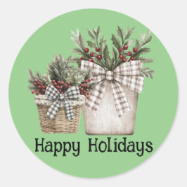 Weihnachtssticker Runder Aufkleber
