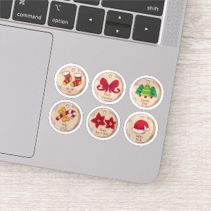 Weihnachtssticker-Set Aufkleber